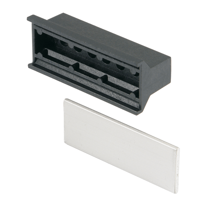20808-081 Schroff Trapeziform 6HP Rack Handle and Label Panel 