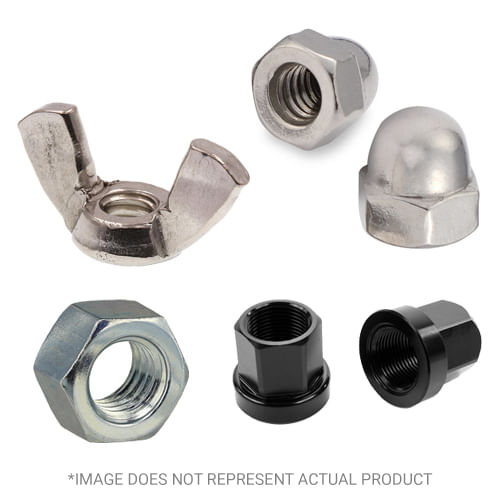 RS PRO - 767826 - Plain Stainless Steel Nylon Insert Locking Nut