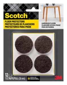 scotch-felt-pads-round-1-5-in-diameter-brown-12-pack